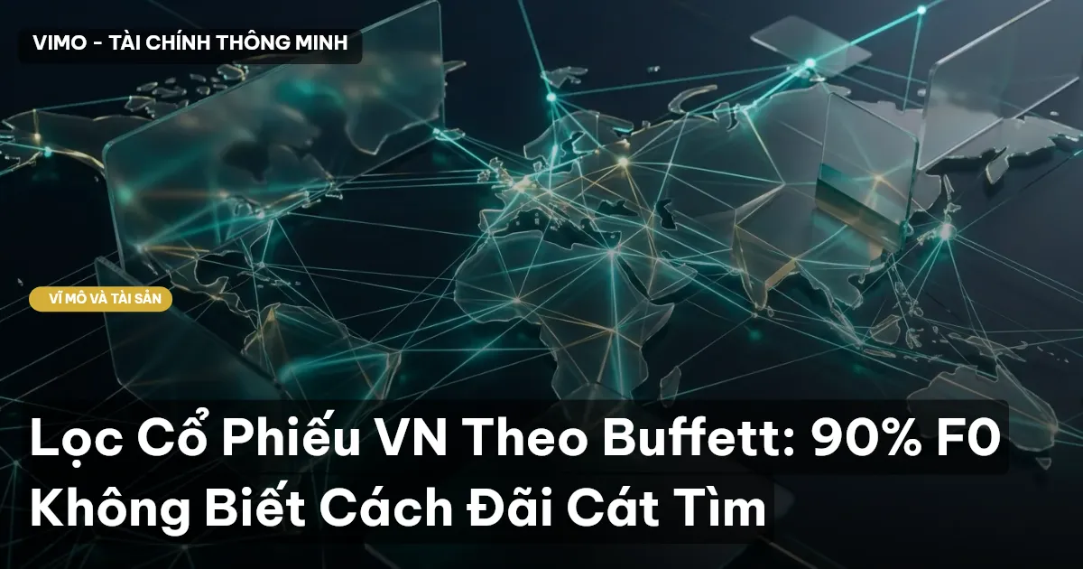Lọc Cổ Phiếu VN Theo Buffett: 90% F0 Không Biết Cách Đãi Cát Tìm