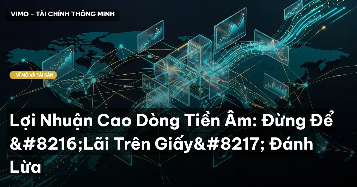 Lợi Nhuận Cao Dòng Tiền Âm: Đừng Để ‘Lãi Trên Giấy’ Đánh Lừa