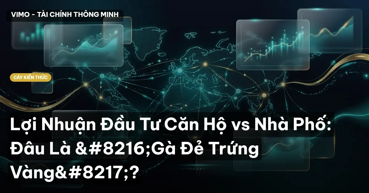 Lợi Nhuận Đầu Tư Căn Hộ vs Nhà Phố: Đâu Là ‘Gà Đẻ Trứng Vàng’?