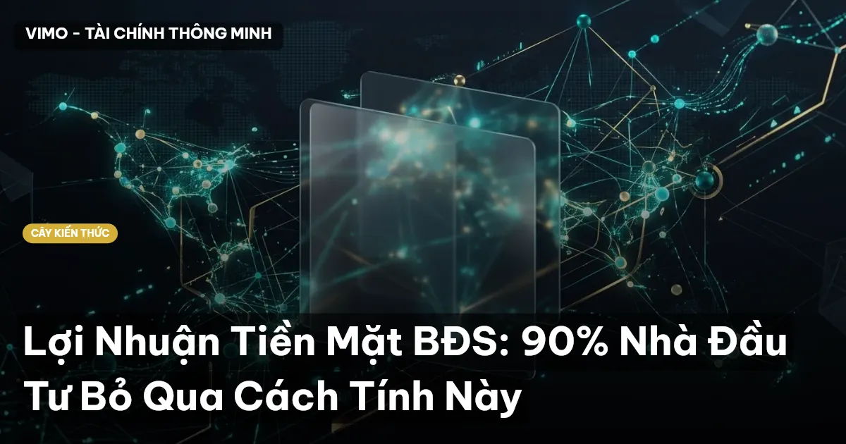 Lợi Nhuận Tiền Mặt BĐS: 90% Nhà Đầu Tư Bỏ Qua Cách Tính Này