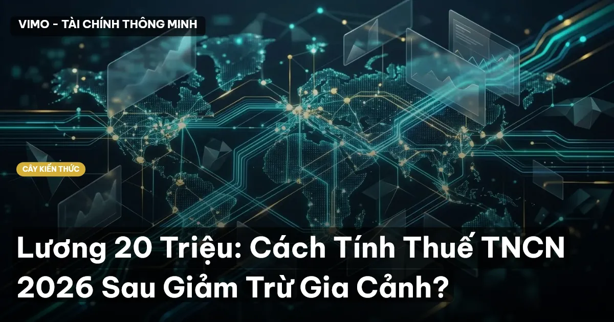 Lương 20 Triệu: Cách Tính Thuế TNCN 2026 Sau Giảm Trừ Gia Cảnh?