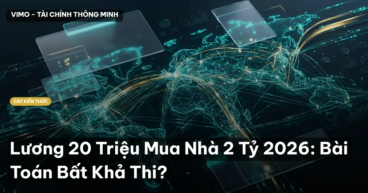 Lương 20 Triệu Mua Nhà 2 Tỷ 2026: Bài Toán Bất Khả Thi?