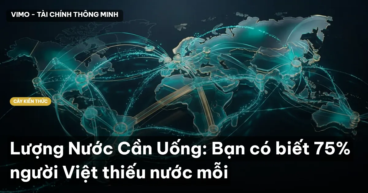 Lượng Nước Cần Uống: Bạn có biết 75% người Việt thiếu nước mỗi