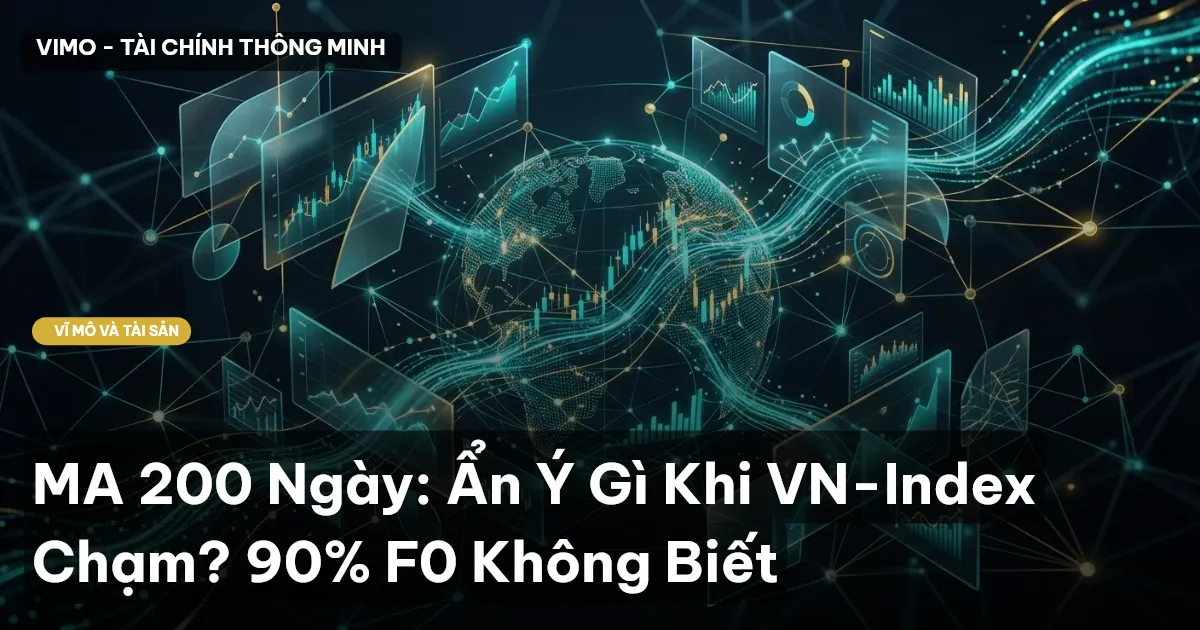 MA 200 Ngày: Ẩn Ý Gì Khi VN-Index Chạm? 90% F0 Không Biết