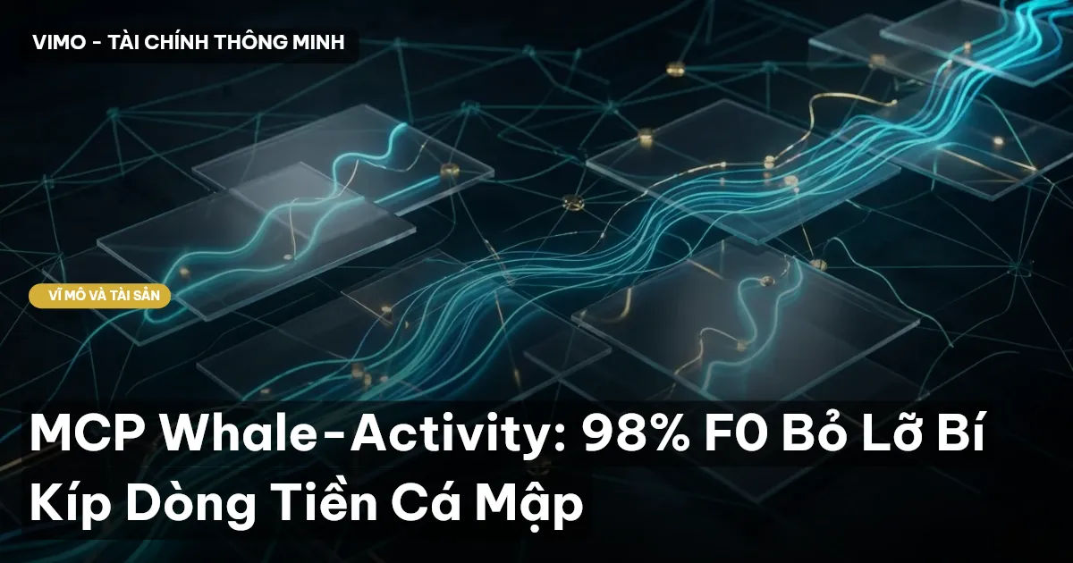 MCP Whale-Activity: 98% F0 Bỏ Lỡ Bí Kíp Dòng Tiền Cá Mập