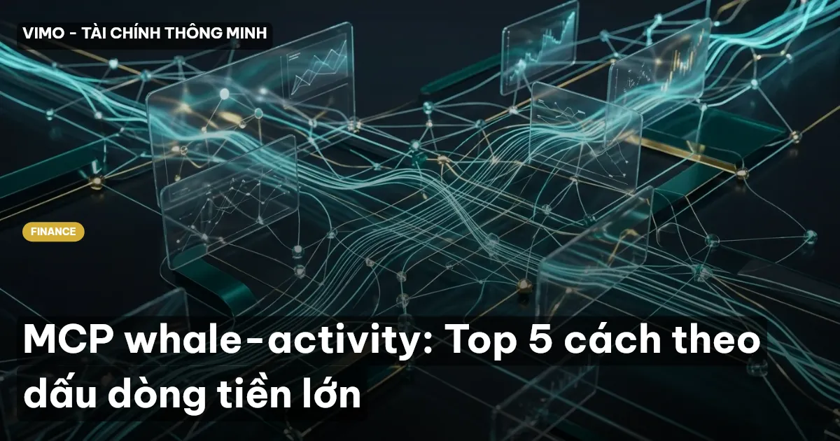 MCP whale-activity: Top 5 cách theo dấu dòng tiền lớn
