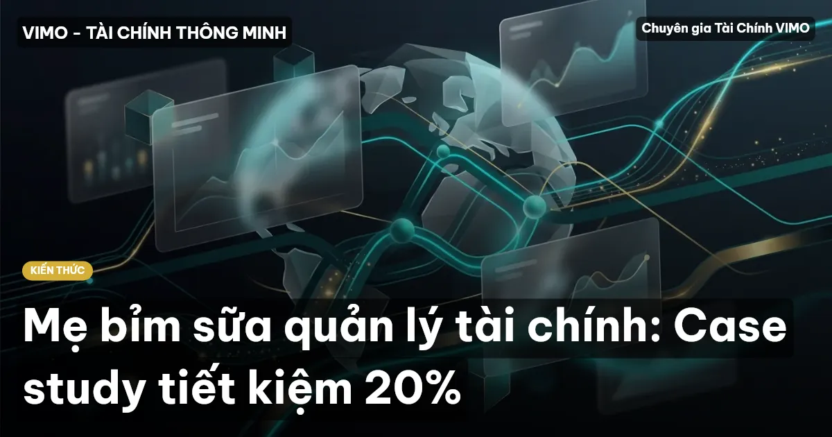 Mẹ bỉm sữa quản lý tài chính: Case study tiết kiệm 20%