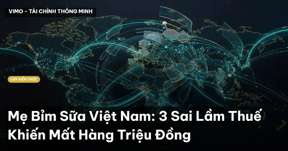 Mẹ Bỉm Sữa Việt Nam: 3 Sai Lầm Thuế Khiến Mất Hàng Triệu Đồng