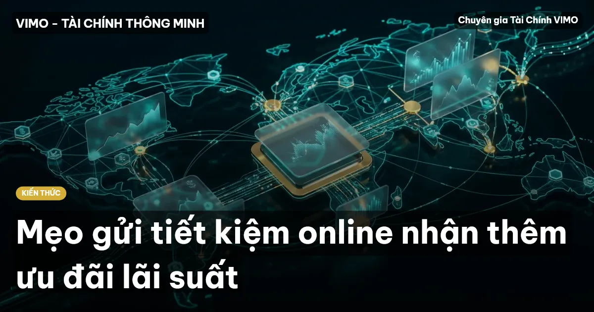 Mẹo gửi tiết kiệm online nhận thêm ưu đãi lãi suất