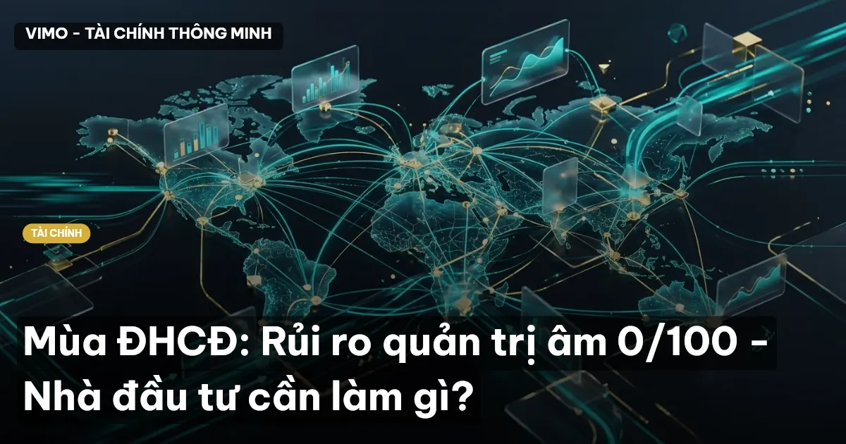 Mùa ĐHCĐ: Rủi ro quản trị âm 0/100 - Nhà đầu tư cần làm gì?
