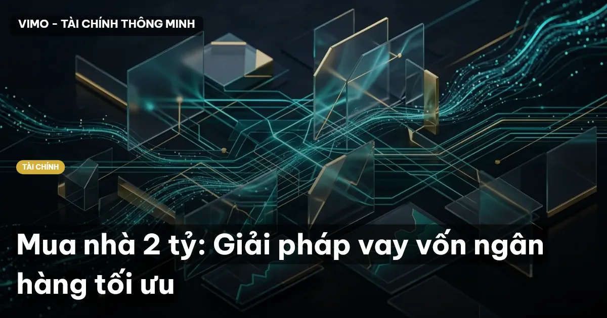 Mua nhà 2 tỷ: Giải pháp vay vốn ngân hàng tối ưu