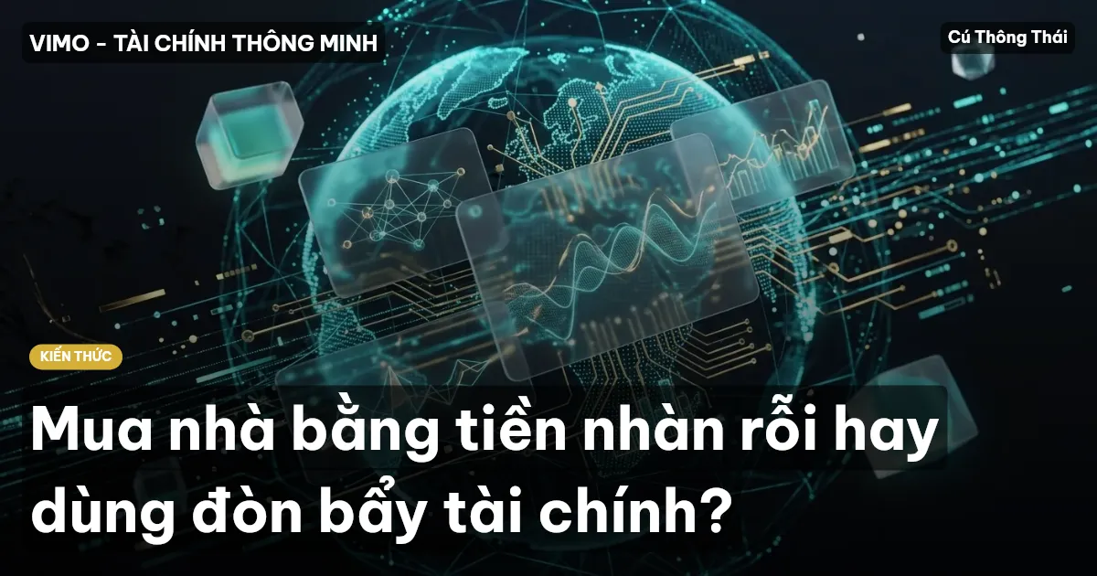 Mua nhà bằng tiền nhàn rỗi hay dùng đòn bẩy tài chính?