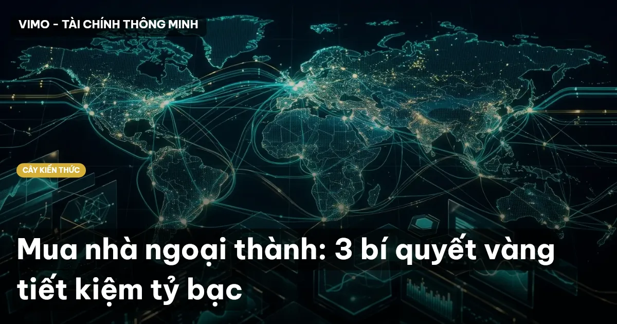 Mua nhà ngoại thành: 3 bí quyết vàng tiết kiệm tỷ bạc