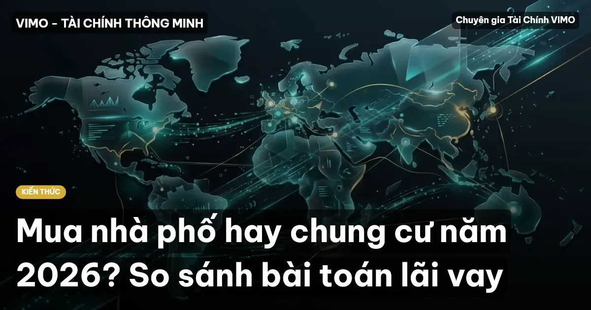 Mua nhà phố hay chung cư năm 2026? So sánh bài toán lãi vay