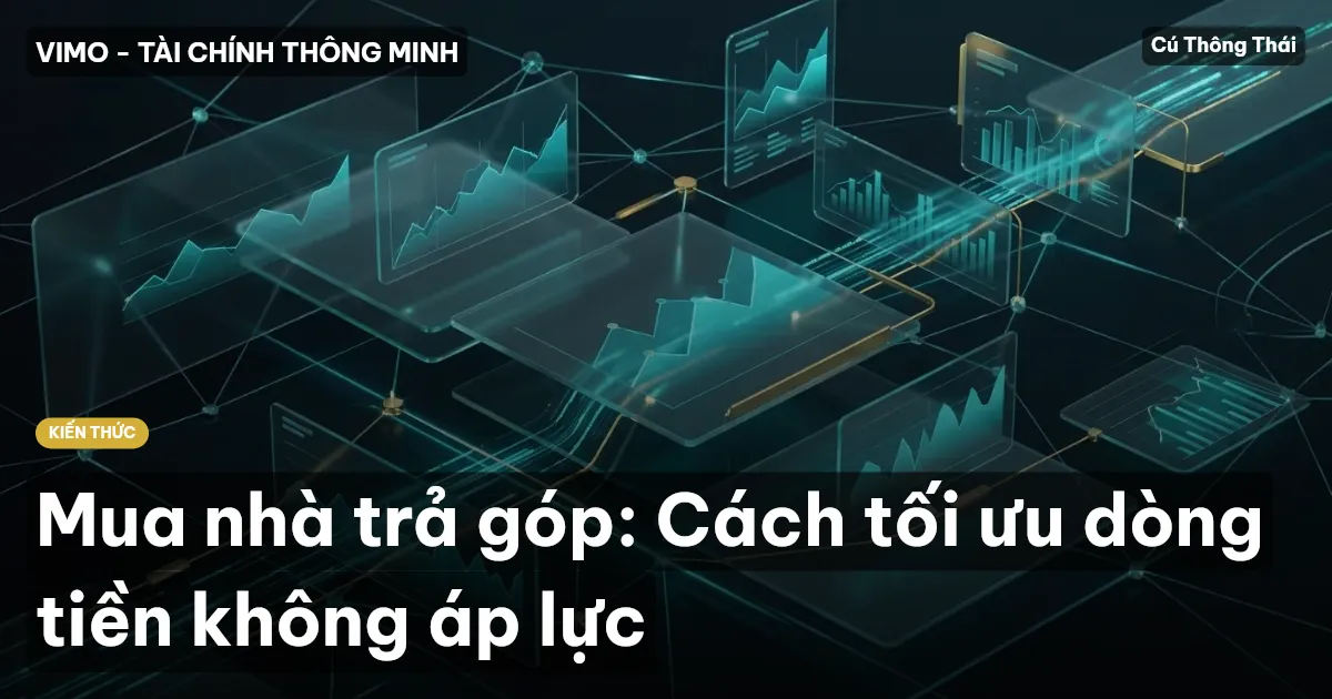 Mua nhà trả góp: Cách tối ưu dòng tiền không áp lực