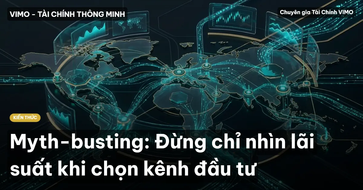 Myth-busting: Đừng chỉ nhìn lãi suất khi chọn kênh đầu tư