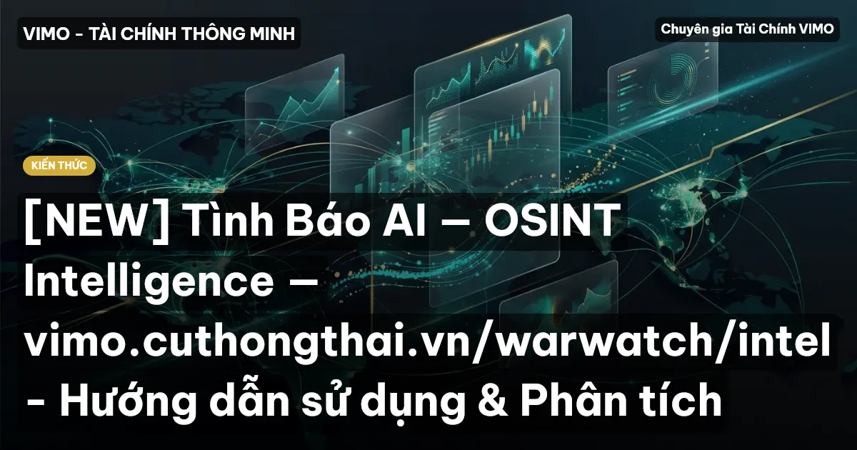 [NEW] Tình Báo AI — OSINT Intelligence — vimo.cuthongthai.vn/warwatch/intel - Hướng dẫn sử dụng & Phân tích