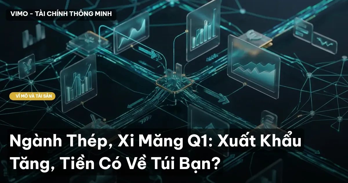 Ngành Thép, Xi Măng Q1: Xuất Khẩu Tăng, Tiền Có Về Túi Bạn?