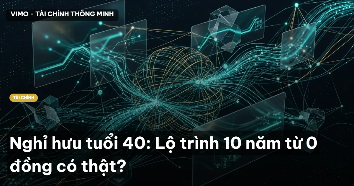 Nghỉ hưu tuổi 40: Lộ trình 10 năm từ 0 đồng có thật?
