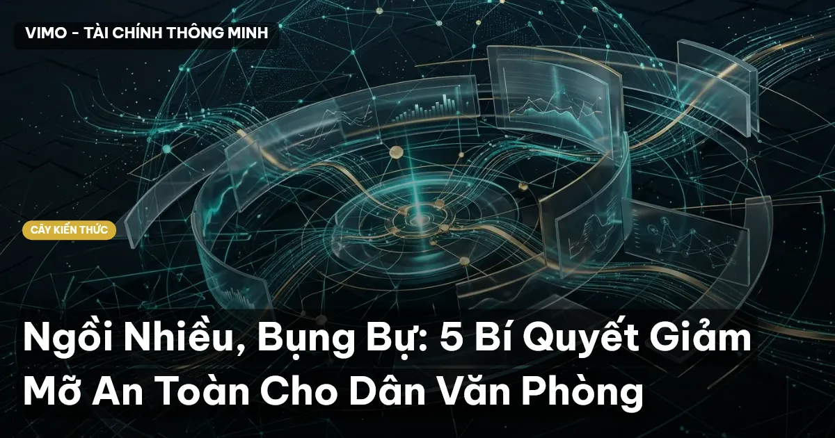 Ngồi Nhiều, Bụng Bự: 5 Bí Quyết Giảm Mỡ An Toàn Cho Dân Văn Phòng