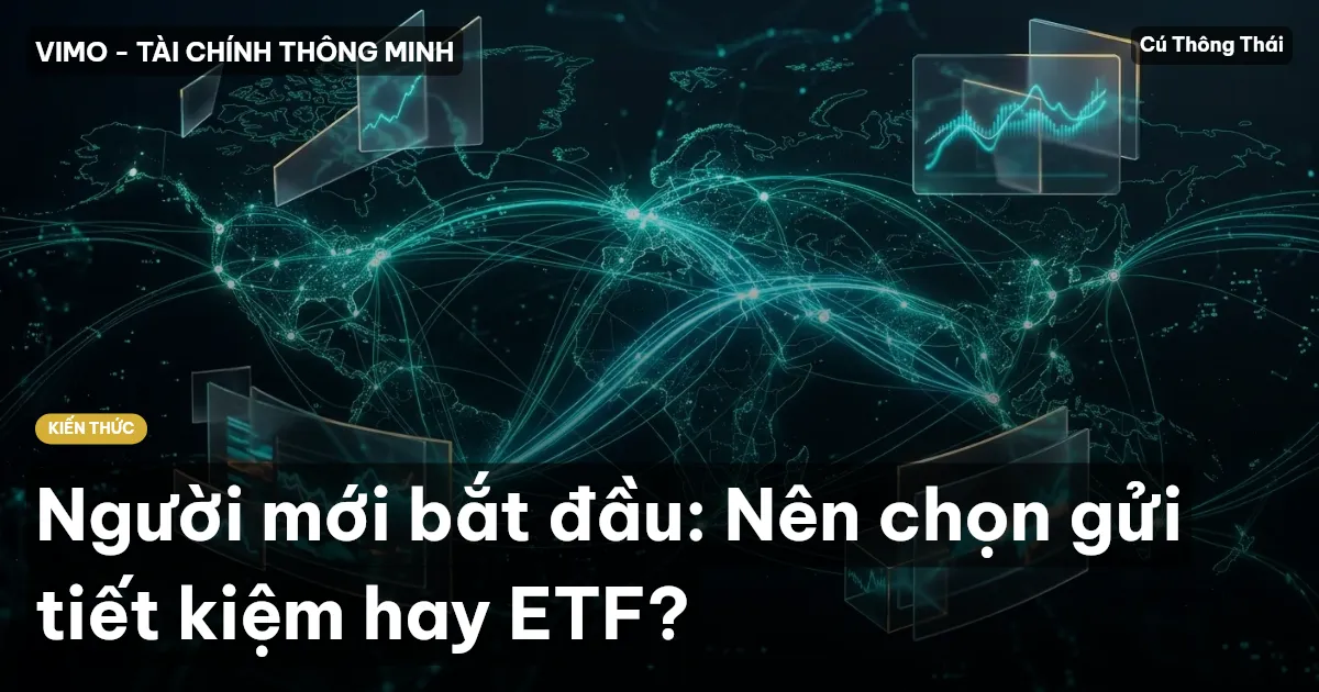 Người mới bắt đầu: Nên chọn gửi tiết kiệm hay ETF?