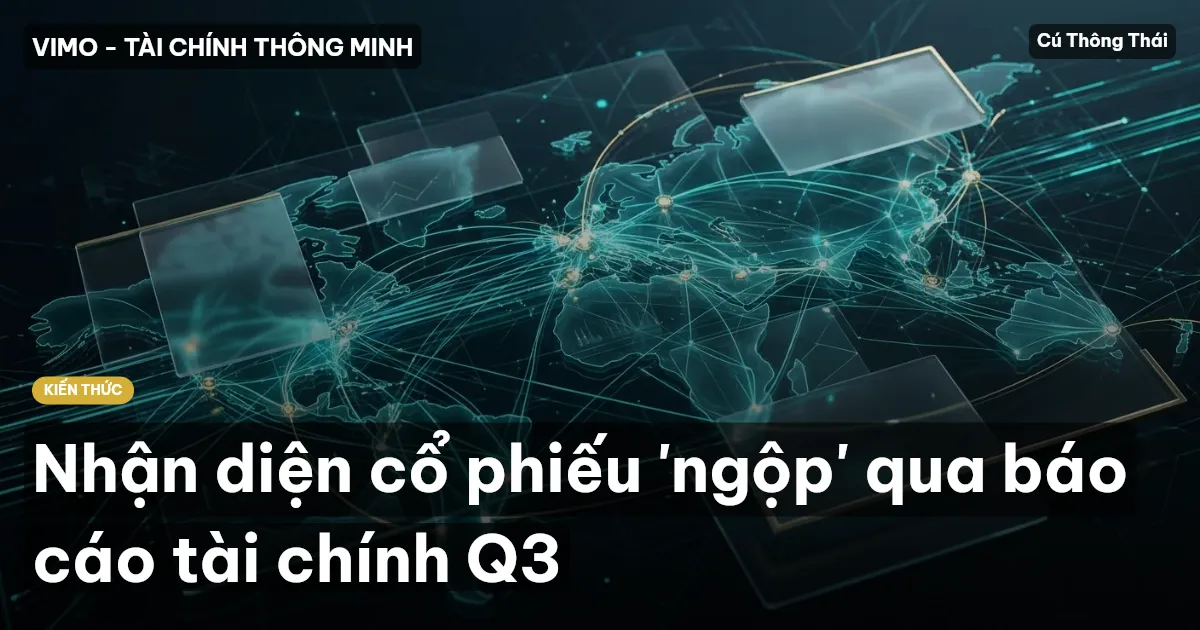 Nhận diện cổ phiếu 'ngộp' qua báo cáo tài chính Q3