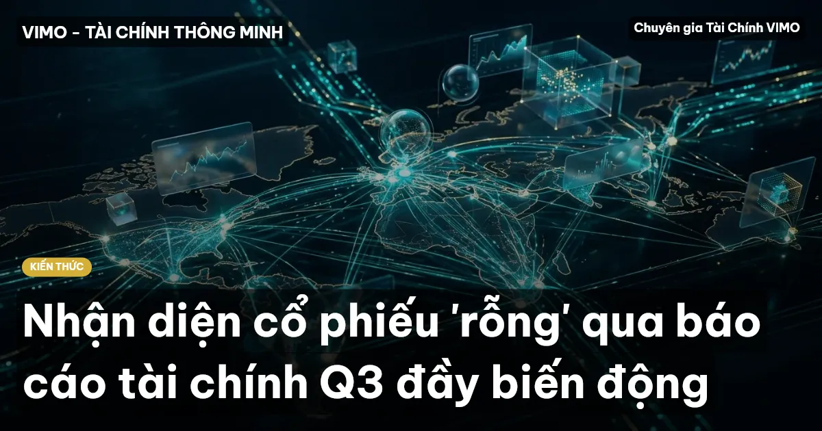 Nhận diện cổ phiếu 'rỗng' qua báo cáo tài chính Q3 đầy biến động