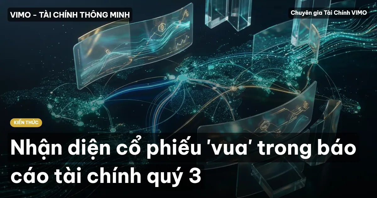 Nhận diện cổ phiếu 'vua' trong báo cáo tài chính quý 3