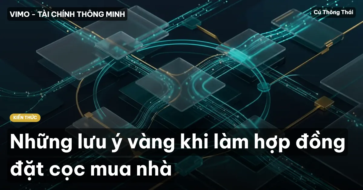 Những lưu ý vàng khi làm hợp đồng đặt cọc mua nhà