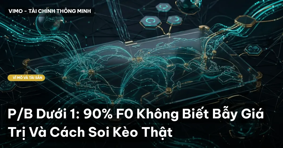 P/B Dưới 1: 90% F0 Không Biết Bẫy Giá Trị Và Cách Soi Kèo Thật