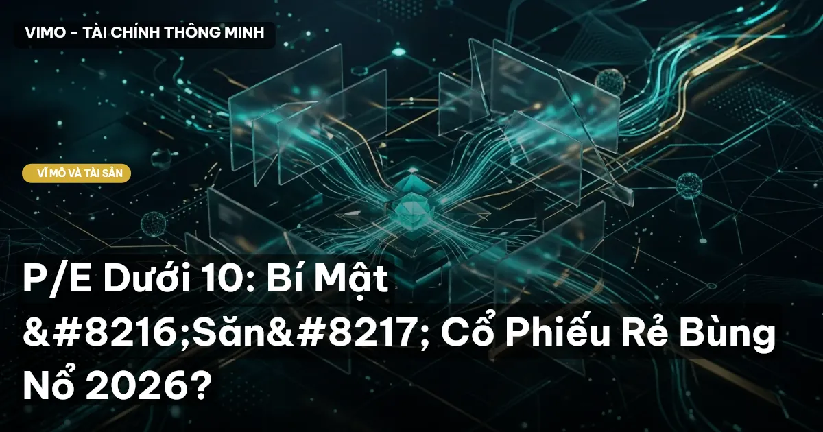 P/E Dưới 10: Bí Mật ‘Săn’ Cổ Phiếu Rẻ Bùng Nổ 2026?