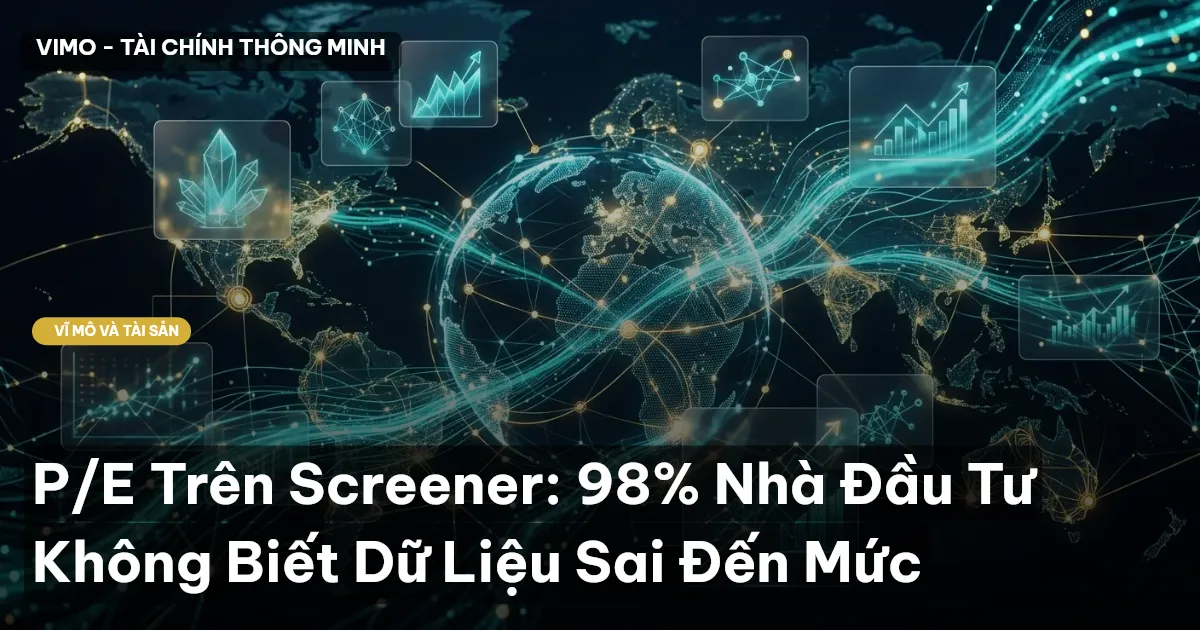 P/E Trên Screener: 98% Nhà Đầu Tư Không Biết Dữ Liệu Sai Đến Mức