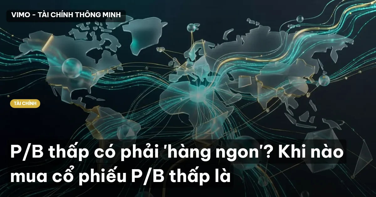 P/B thấp có phải 'hàng ngon'? Khi nào mua cổ phiếu P/B thấp là