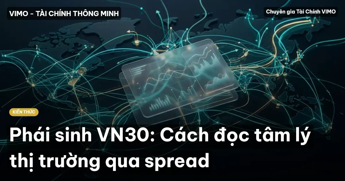 Phái sinh VN30: Cách đọc tâm lý thị trường qua spread