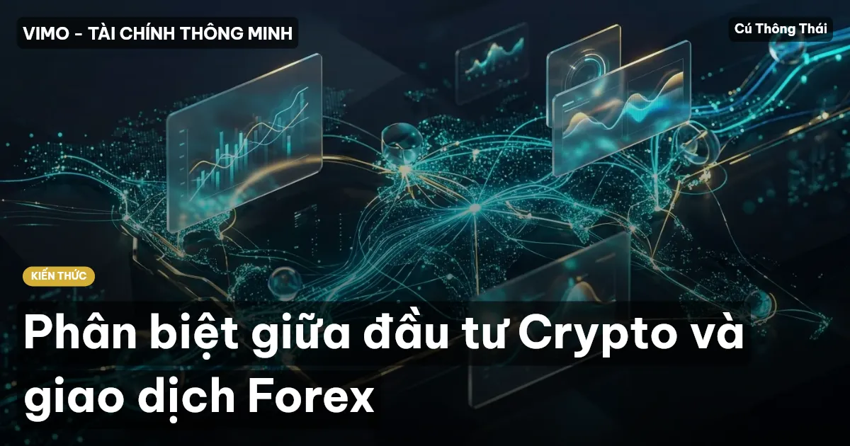 Phân biệt giữa đầu tư Crypto và giao dịch Forex