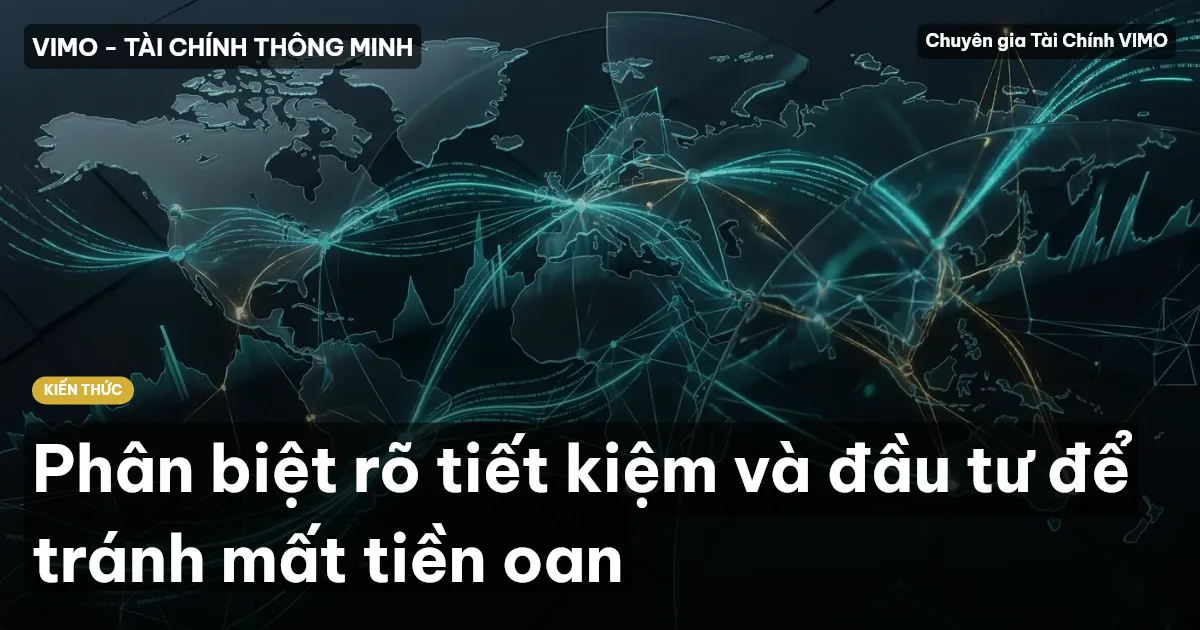 Phân biệt rõ tiết kiệm và đầu tư để tránh mất tiền oan