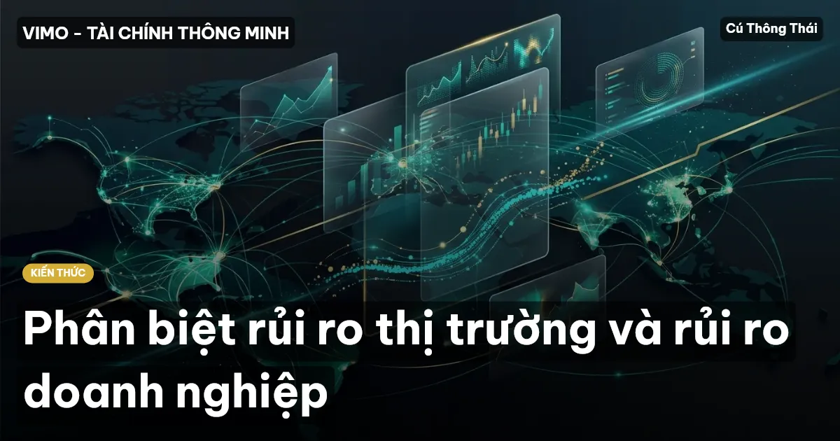 Phân biệt rủi ro thị trường và rủi ro doanh nghiệp