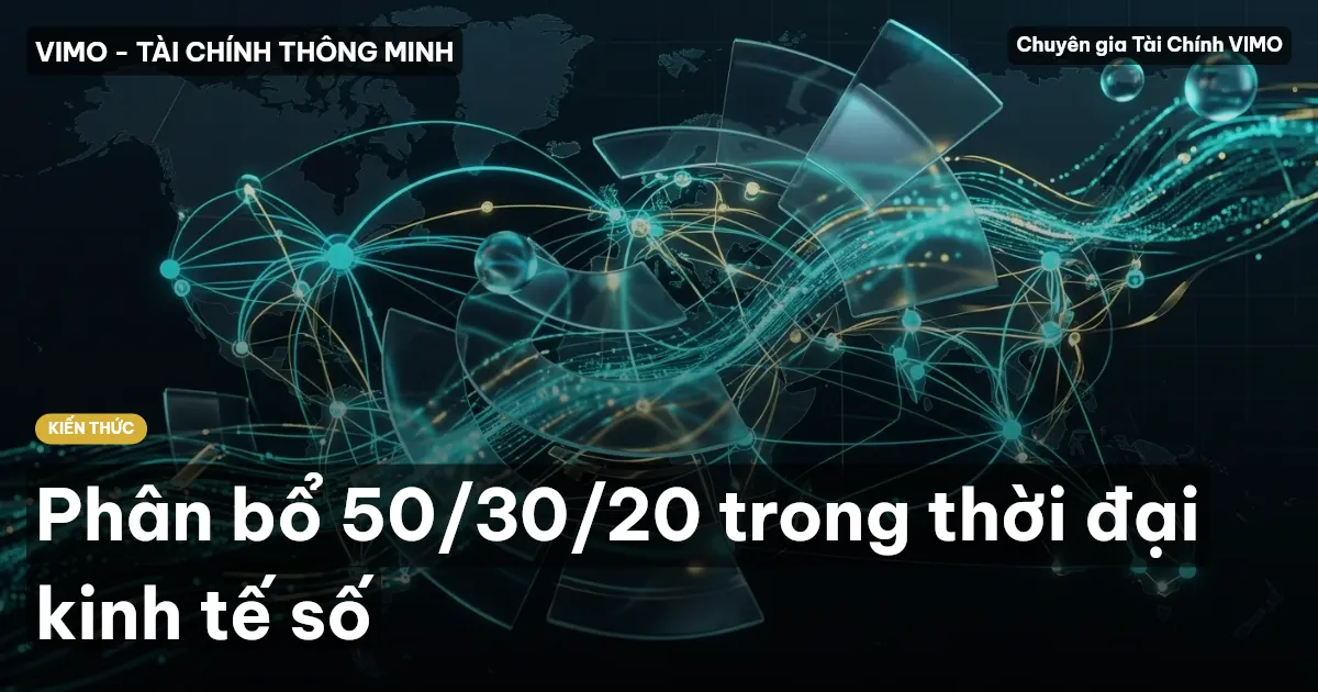 Phân bổ 50/30/20 trong thời đại kinh tế số