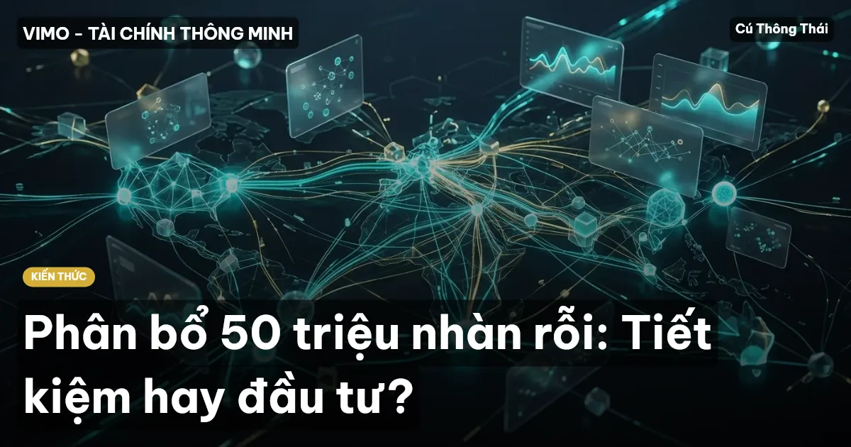 Phân bổ 50 triệu nhàn rỗi: Tiết kiệm hay đầu tư?