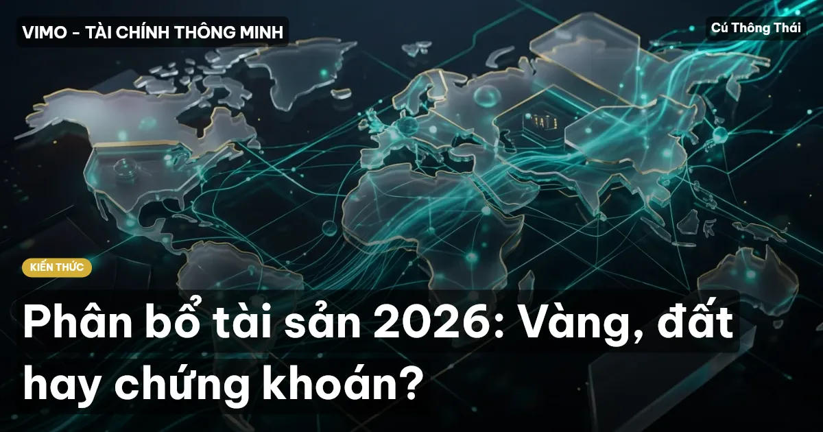 Phân bổ tài sản 2026: Vàng, đất hay chứng khoán?