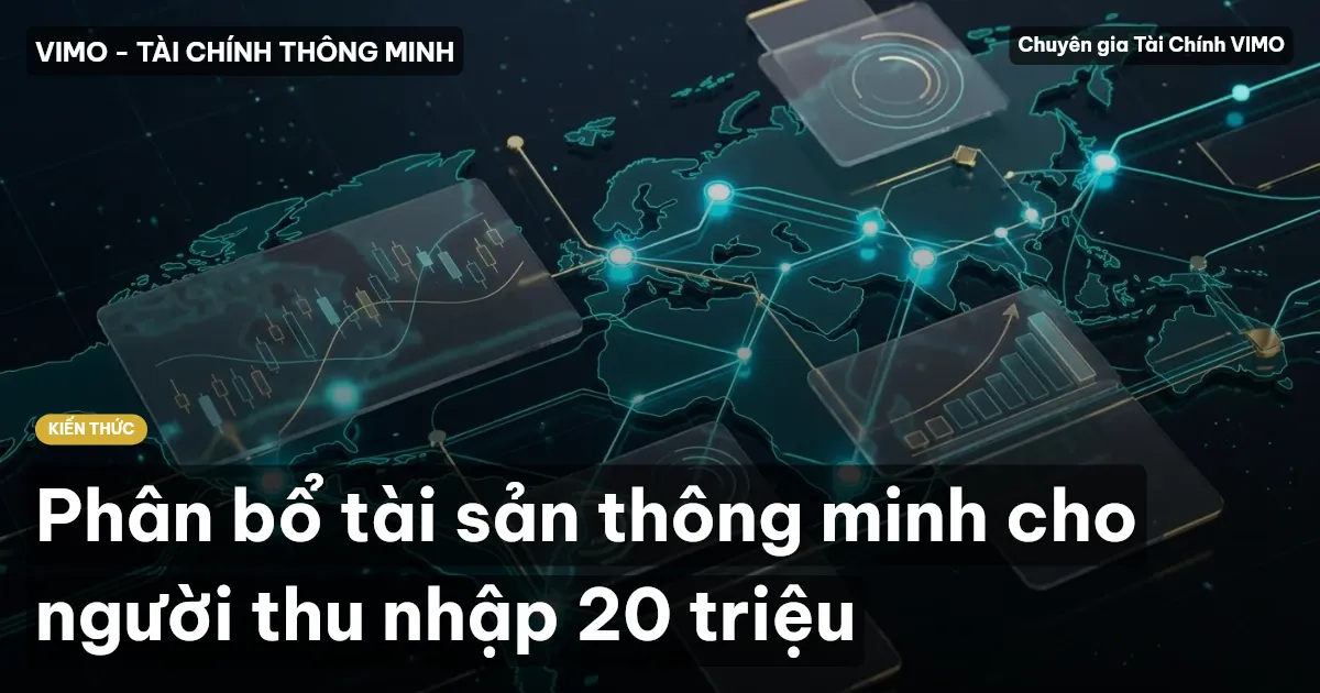 Phân bổ tài sản thông minh cho người thu nhập 20 triệu