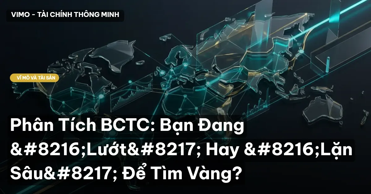 Phân Tích BCTC: Bạn Đang ‘Lướt’ Hay ‘Lặn Sâu’ Để Tìm Vàng?