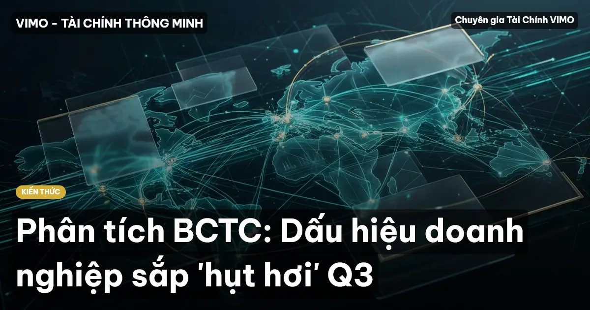 Phân tích BCTC: Dấu hiệu doanh nghiệp sắp 'hụt hơi' Q3