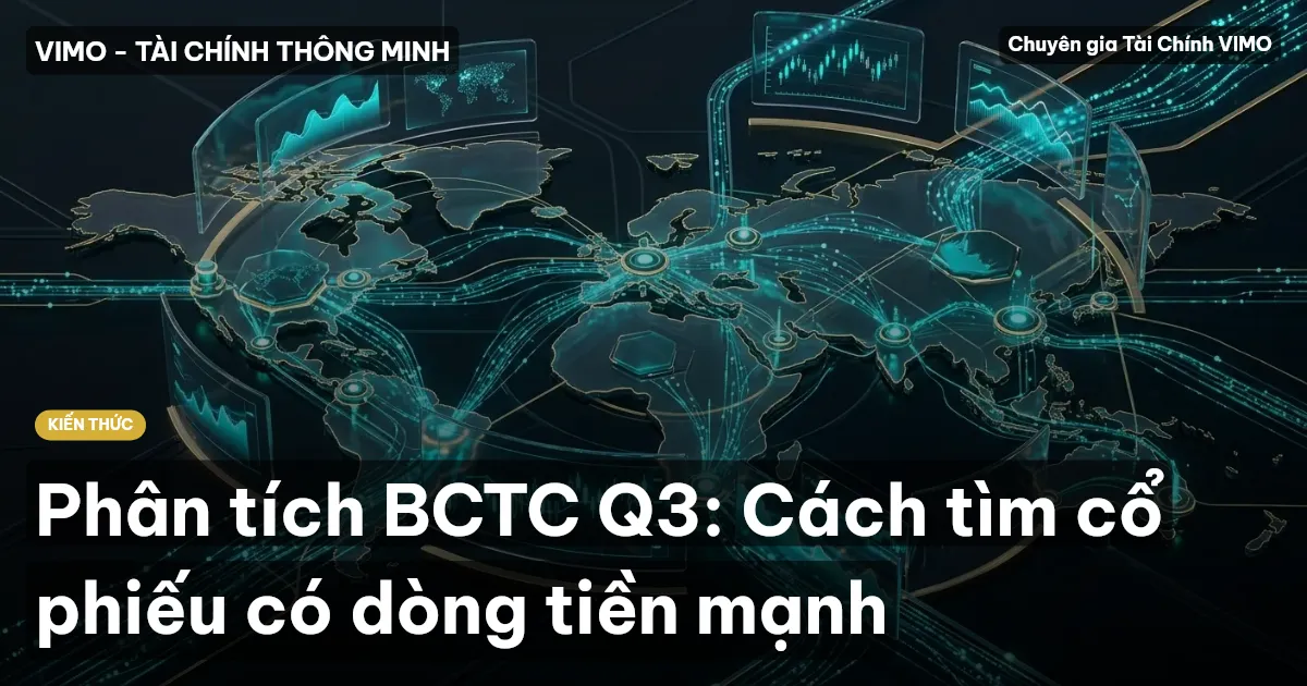 Phân tích BCTC Q3: Cách tìm cổ phiếu có dòng tiền mạnh