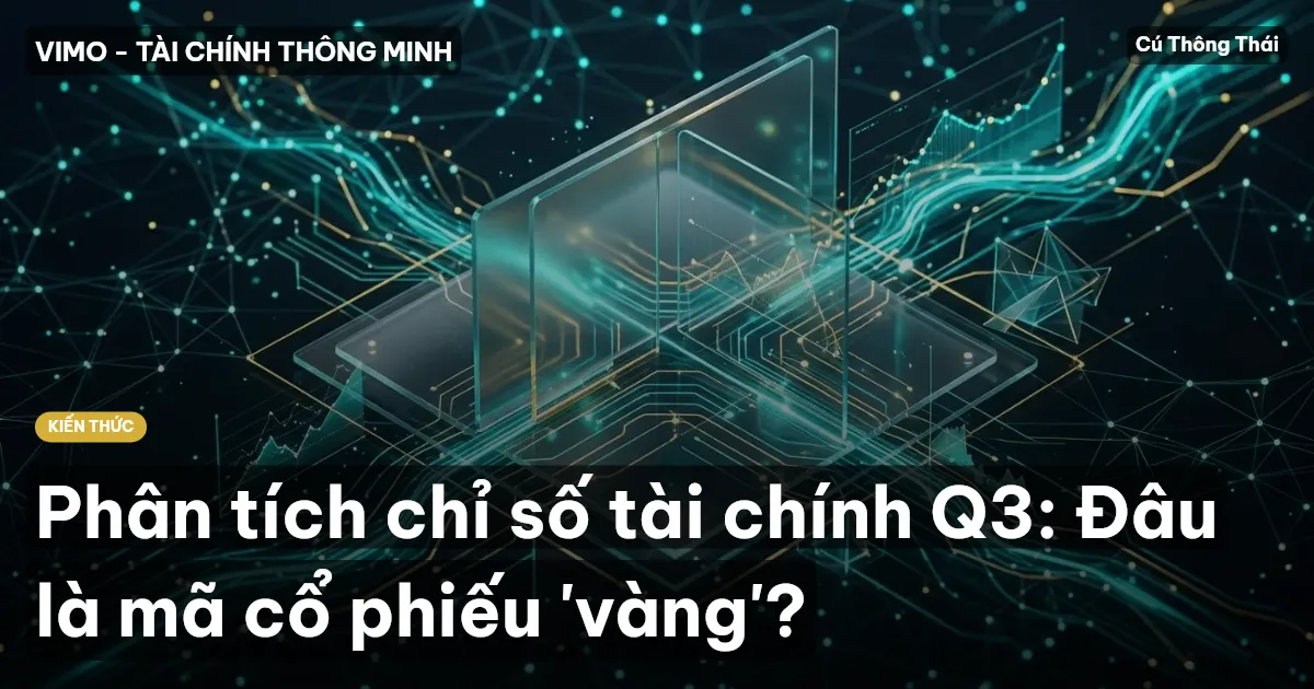 Phân tích chỉ số tài chính Q3: Đâu là mã cổ phiếu 'vàng'?