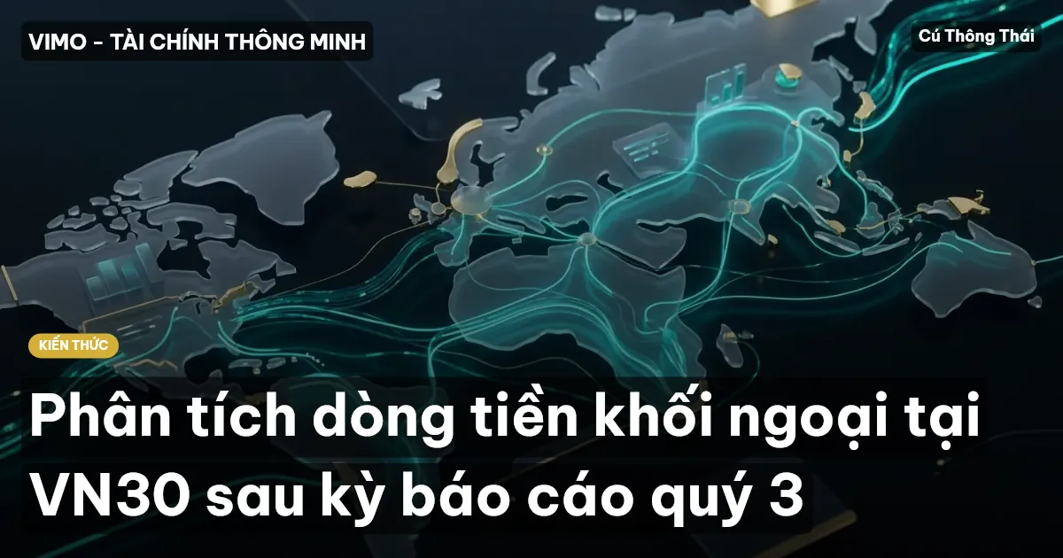 Phân tích dòng tiền khối ngoại tại VN30 sau kỳ báo cáo quý 3