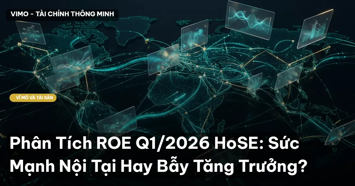 Phân Tích ROE Q1/2026 HoSE: Sức Mạnh Nội Tại Hay Bẫy Tăng Trưởng?