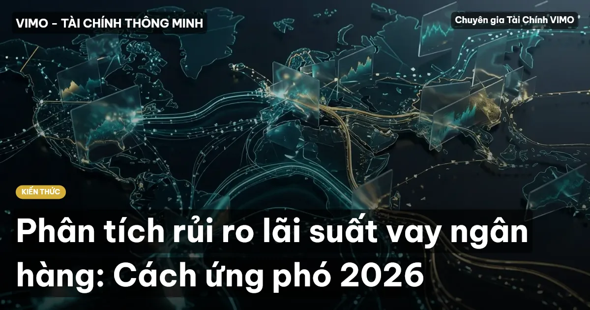 Phân tích rủi ro lãi suất vay ngân hàng: Cách ứng phó 2026