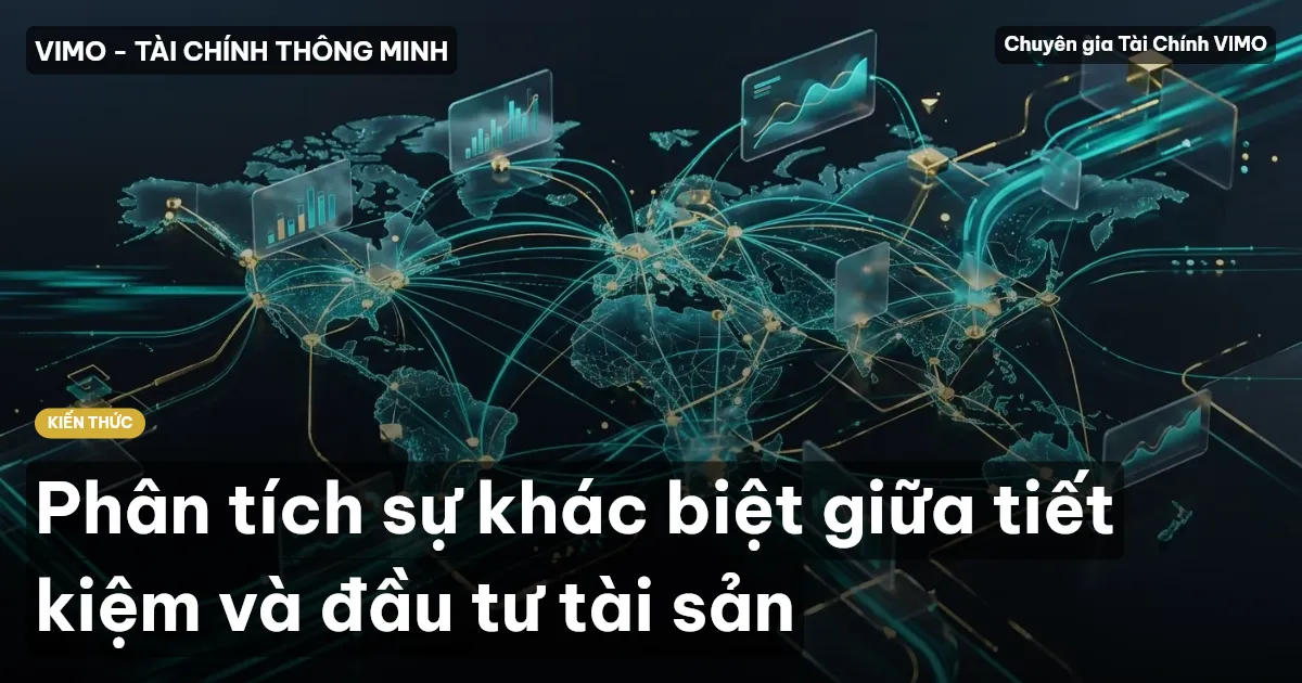Phân tích sự khác biệt giữa tiết kiệm và đầu tư tài sản