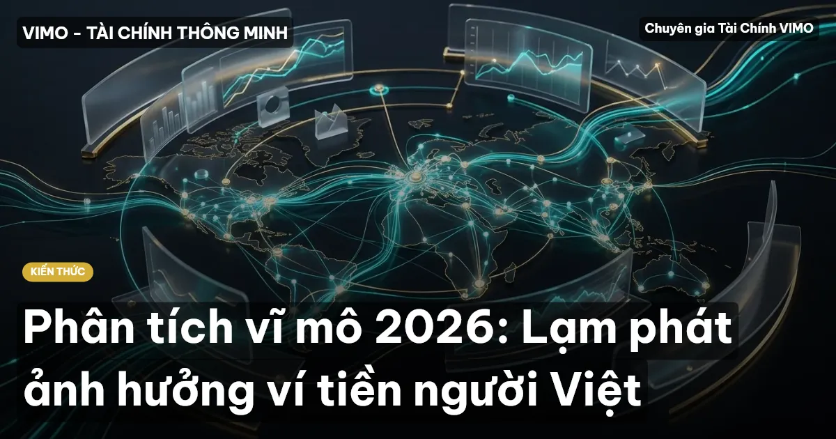 Phân tích vĩ mô 2026: Lạm phát ảnh hưởng ví tiền người Việt